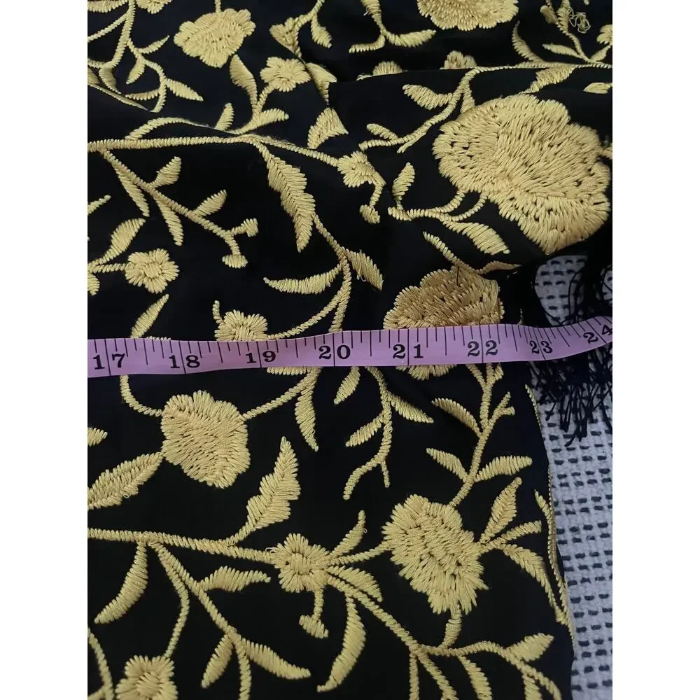 Alice + Olivia Onella embroidered silk kimono jacket size med